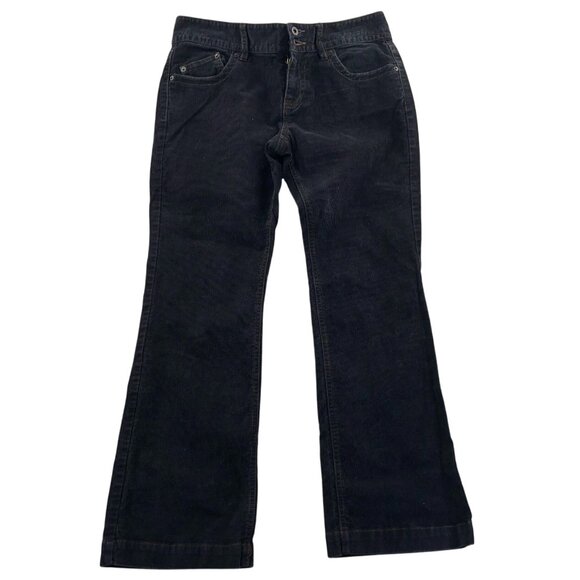 Polo Jeans Co. Womens Wendy Jean Pants Size 8/30 Black Corduroy Bootcut Y2K - Picture 1 of 13